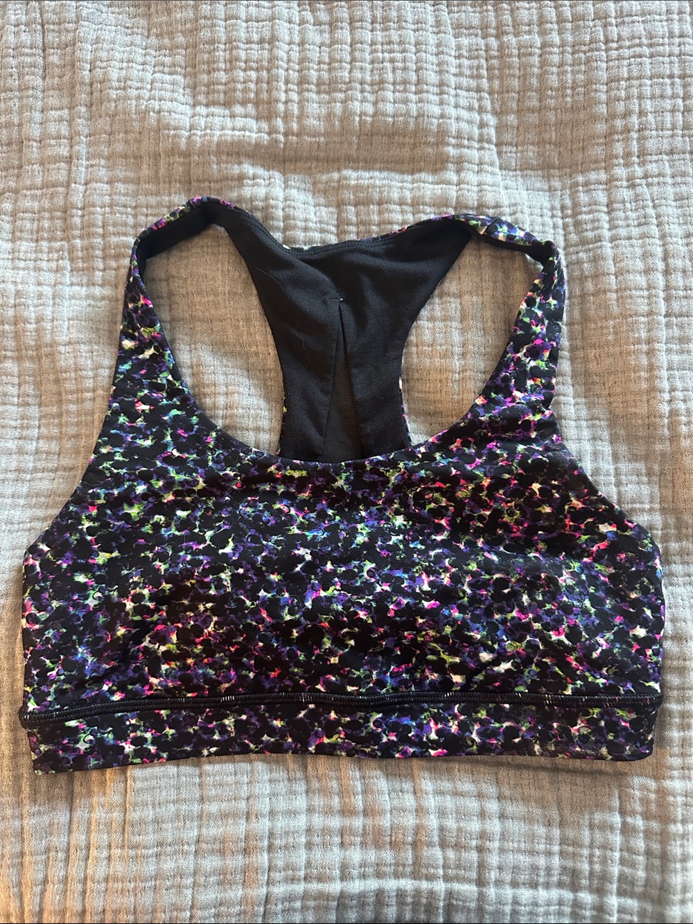 2019 Lululemon Seawheeze speckled sports bra